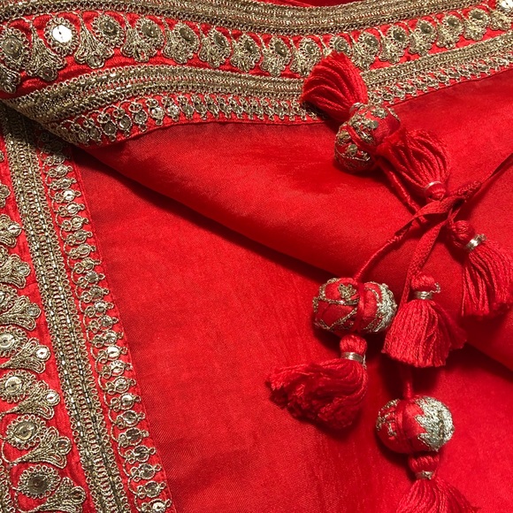 Red Sabyasachi Bridal Lehenga - Picture 5 of 6